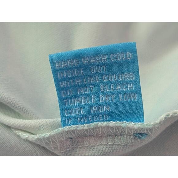 J McLaughlin Dress Women XS Turquoise White Pattern Sheath Casual Preppy Classic - Picture 14 of 14